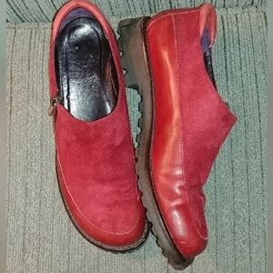 Donald Pliner Sport red loafers